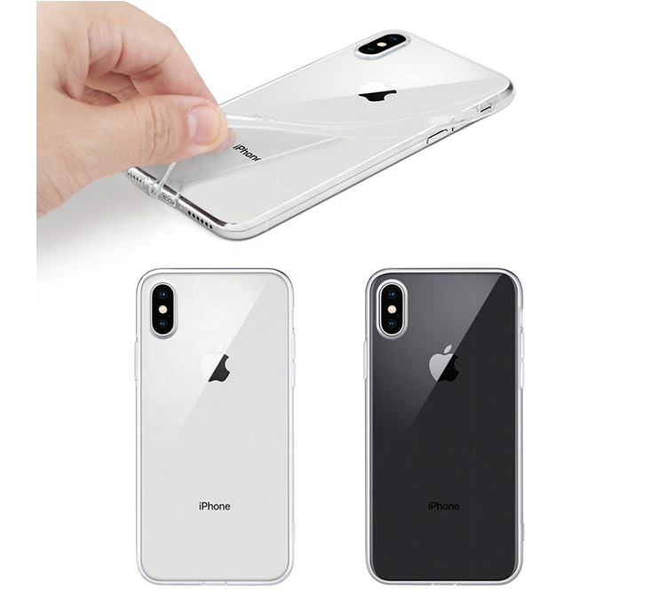iPhone X Case, Clear Case Transparent TPU Soft Gel Shockproof Back Cover for iPhone X. X-Shock Technology Cover for iPhone